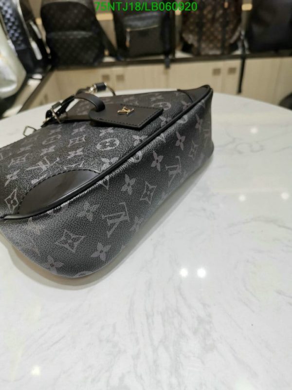 Louis Vuitton AAA+ Replica Black Monogram Canvas Odéon LB06092076342