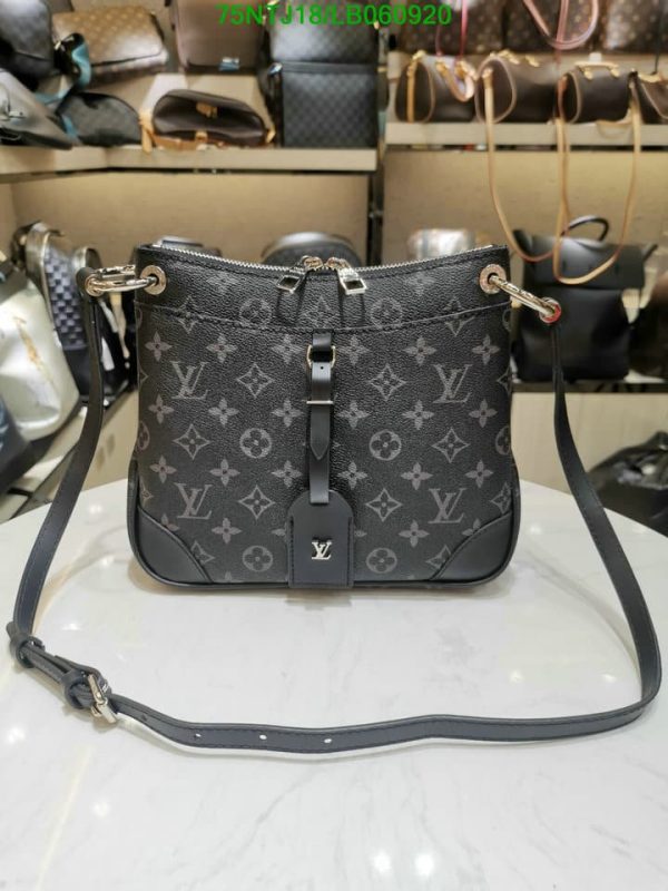 Louis Vuitton AAA+ Replica Black Monogram Canvas Odéon LB06092076342