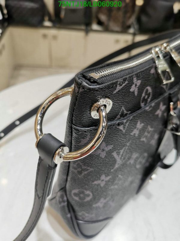 Louis Vuitton AAA+ Replica Black Monogram Canvas Odéon LB06092076342