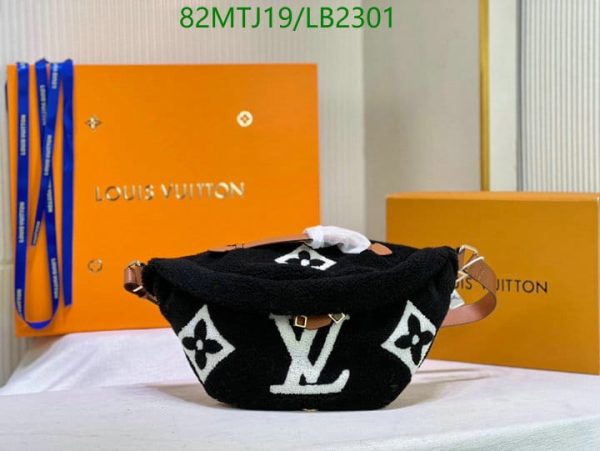 Louis Vuitton AAA+ Replica Bumbag Teddy Fleece Bag LB23015987412