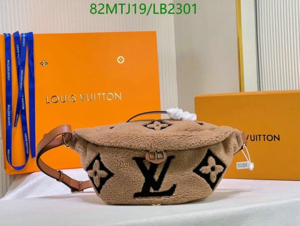 Louis Vuitton AAA+ Replica Bumbag Teddy Fleece Bag LB23015987412