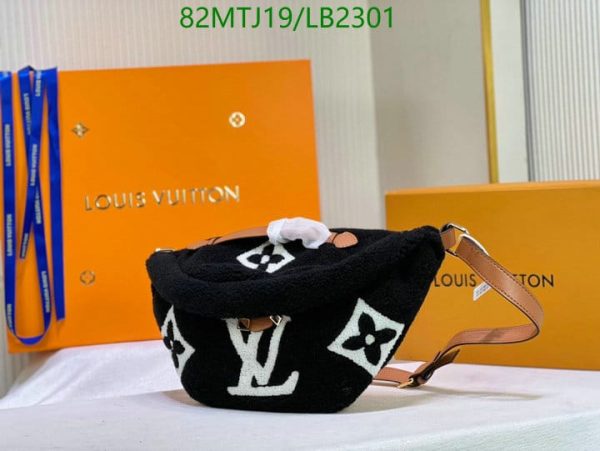 Louis Vuitton AAA+ Replica Bumbag Teddy Fleece Bag LB23015987412