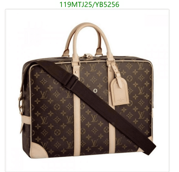 Louis Vuitton AAA+ Replica  Canvas Cupertino Briefcase Bag YB52568756342