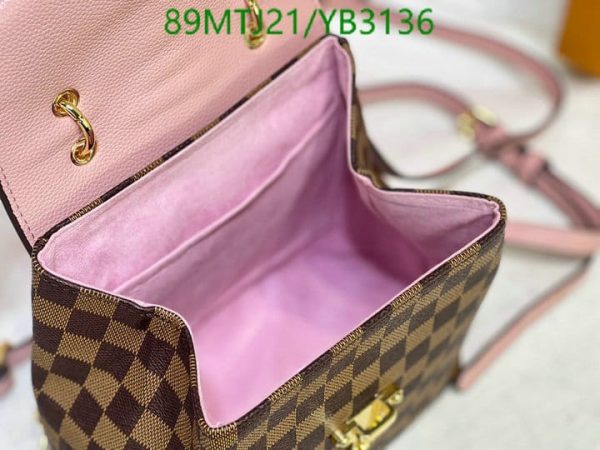 Louis Vuitton AAA+ Replica Clapton Damier Ebene Backpack Bag YB31368965473