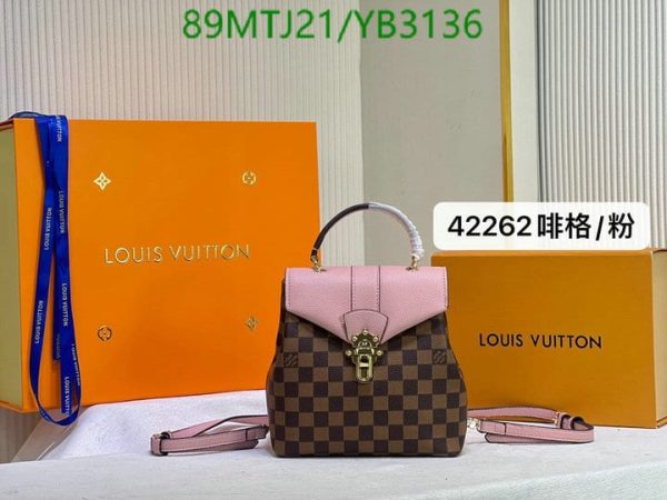 Louis Vuitton AAA+ Replica Clapton Damier Ebene Backpack Bag YB31368965473