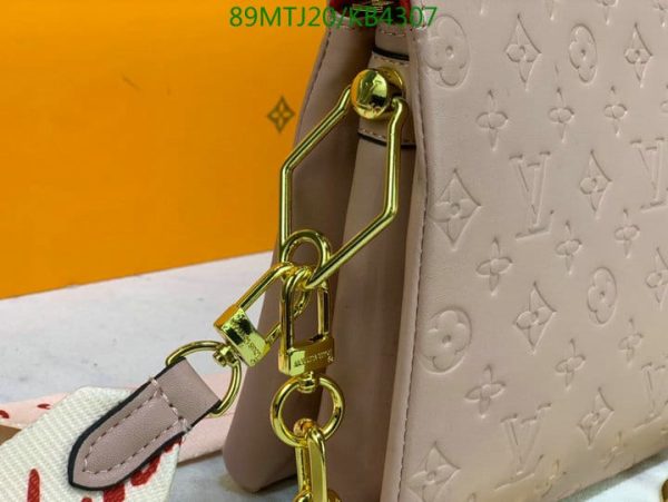 Louis Vuitton AAA+ Replica Coussin Pm Fall In Love Rose Pink Lambskin Leather Cross Body Bag KB43076538654