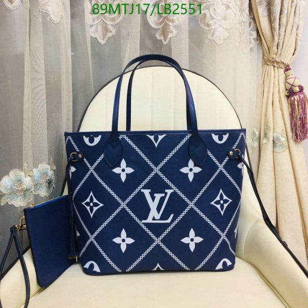 Louis Vuitton AAA+ Replica Cream Neverfull Bag LB25518963148