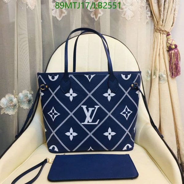 Louis Vuitton AAA+ Replica Cream Neverfull Bag LB25518963148