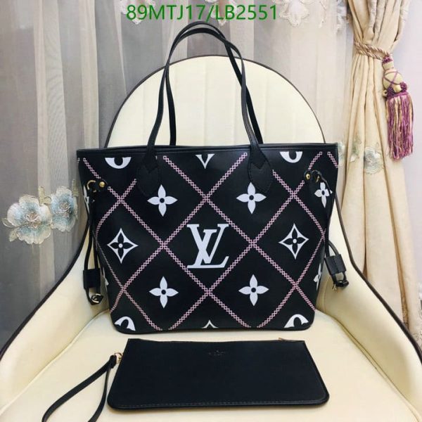 Louis Vuitton AAA+ Replica Cream Neverfull Bag LB25518963148