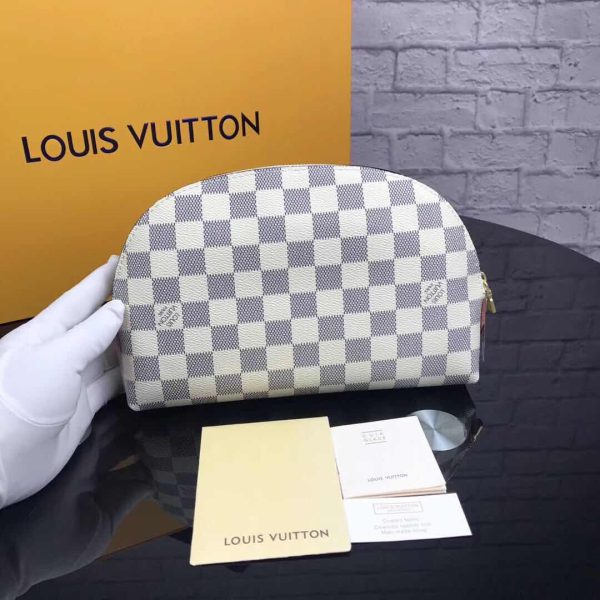 Louis Vuitton AAA+ Replica Damier Azur Cosmetic Pouch PM LB11215057349