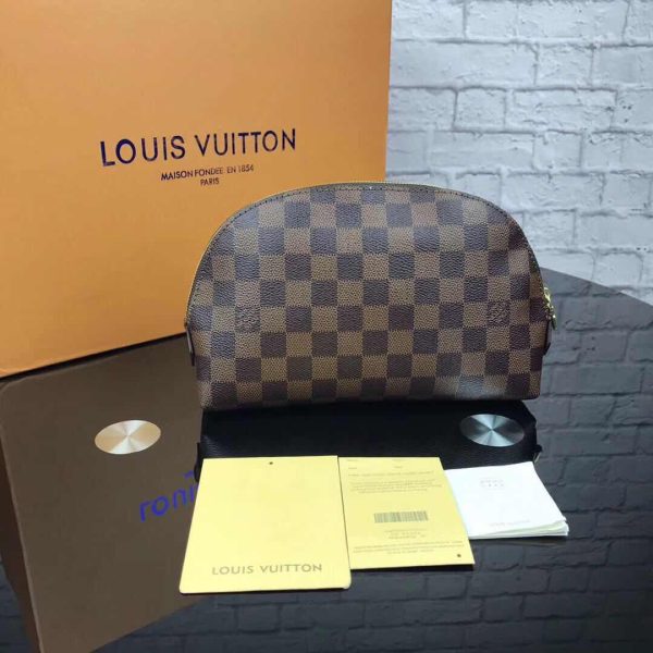 Louis Vuitton AAA+ Replica Damier Azur Cosmetic Pouch PM LB11215057349