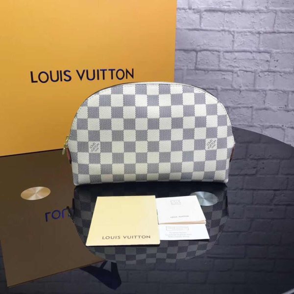 Louis Vuitton AAA+ Replica Damier Azur Cosmetic Pouch PM LB11215057349