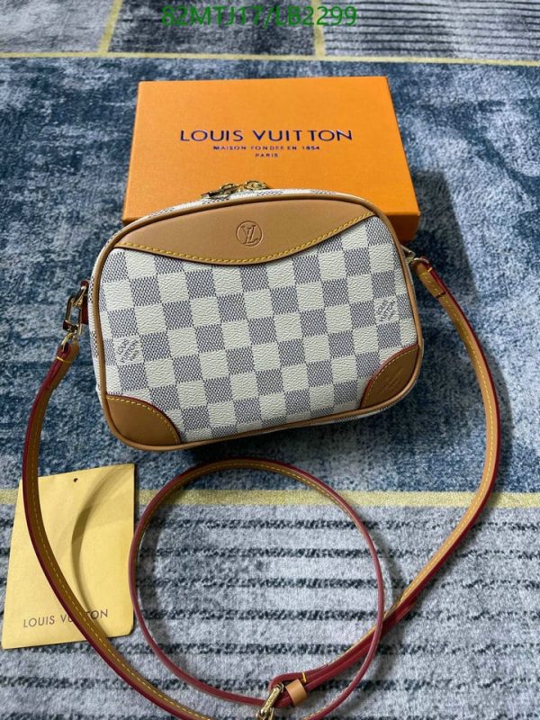 Louis Vuitton AAA+ Replica Damier Azur Mini Deauville LB22995698742