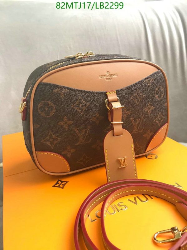 Louis Vuitton AAA+ Replica Damier Azur Mini Deauville LB22995698742