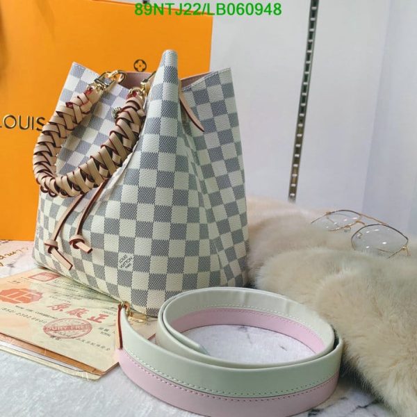 Louis Vuitton AAA+ Replica Damier Azur NeverFull MM Totes Shoulder Bag  LB06094884356