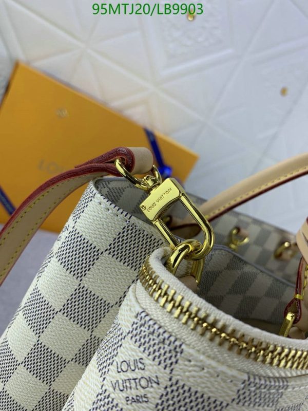 Louis Vuitton AAA+ Replica Damier Brompton Leather Handbag LB99035896483