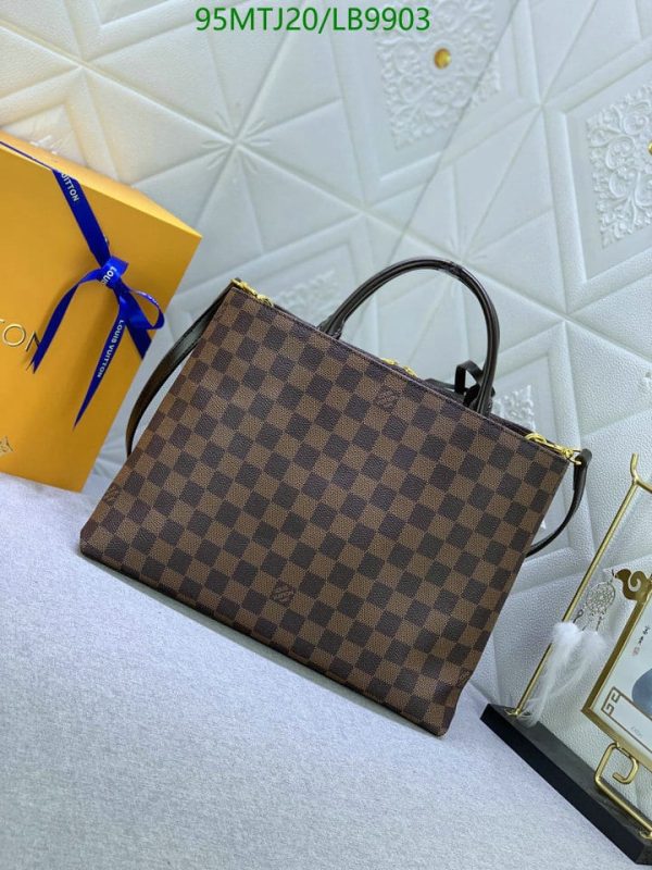 Louis Vuitton AAA+ Replica Damier Brompton Leather Handbag LB99035896483