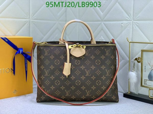 Louis Vuitton AAA+ Replica Damier Brompton Leather Handbag LB99035896483