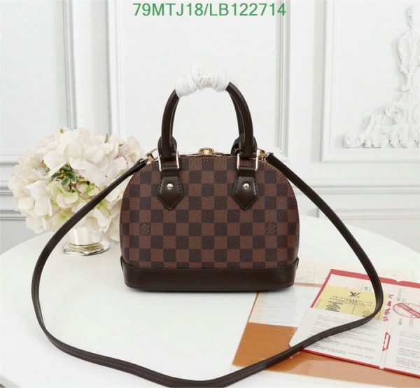 Louis Vuitton AAA+ Replica Damier Ebene Canvas Alma BB Bag LB12271451378