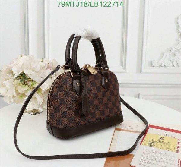 Louis Vuitton AAA+ Replica Damier Ebene Canvas Alma BB Bag LB12271451378