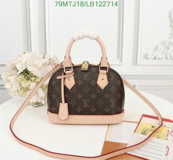 Louis Vuitton AAA+ Replica Damier Ebene Canvas Alma BB Bag LB12271451378