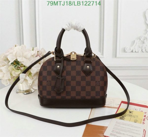 Louis Vuitton AAA+ Replica Damier Ebene Canvas Alma BB Bag LB12271451378