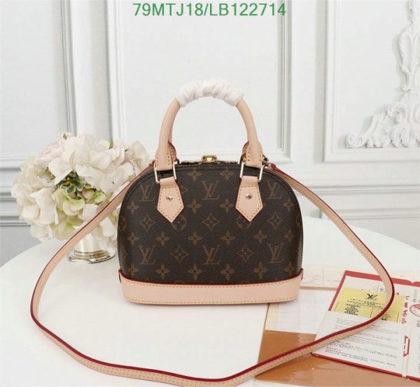 Louis Vuitton AAA+ Replica Damier Ebene Canvas Alma BB Bag LB12271451378