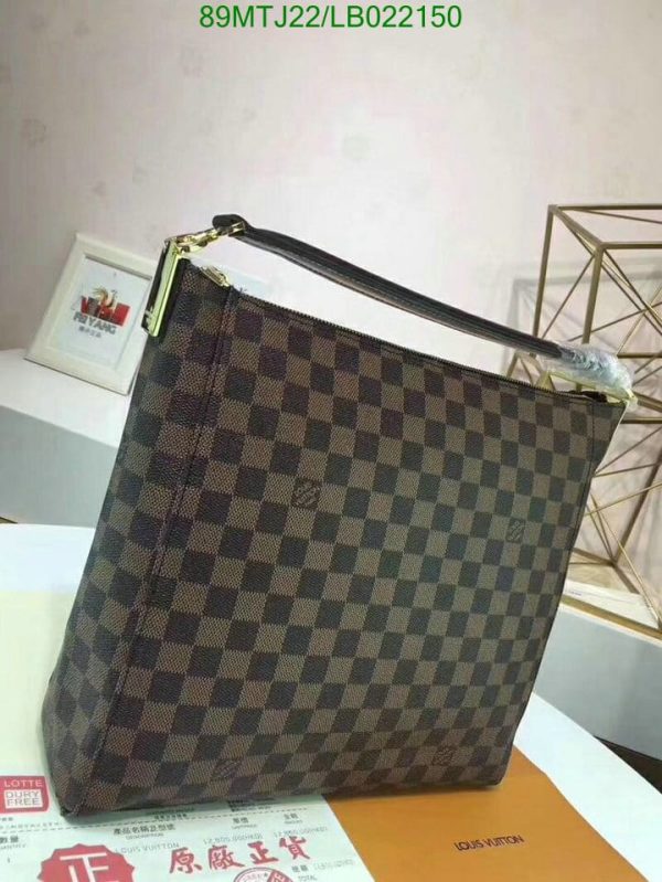 Louis Vuitton AAA+ Replica Damier Ebene Canvas Musette Messenger Bag LB02215056489