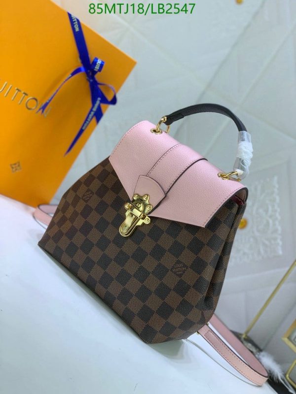 Louis Vuitton AAA+ Replica Damier Ebene Clapton Backpack LB25478937853