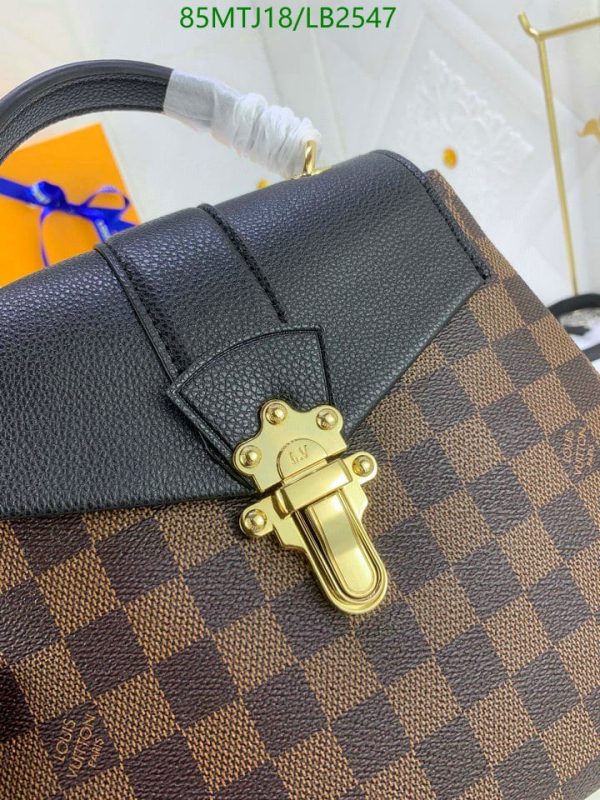 Louis Vuitton AAA+ Replica Damier Ebene Clapton Backpack LB25478937853