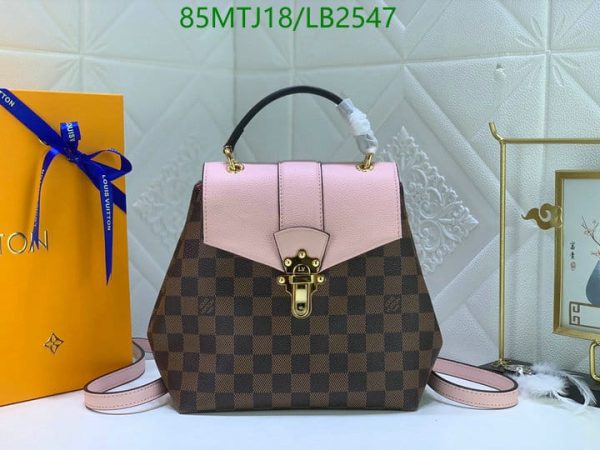 Louis Vuitton AAA+ Replica Damier Ebene Clapton Backpack LB25478937853