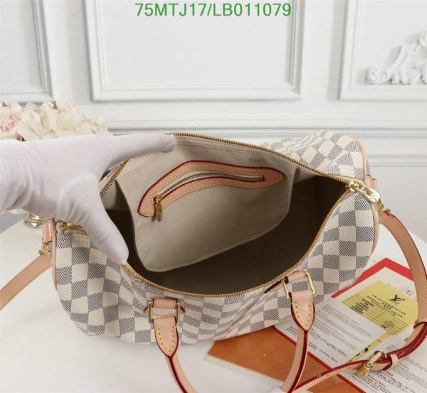 Louis Vuitton AAA+ Replica Damier Ebene Speedy Bandouliere LB01107975961