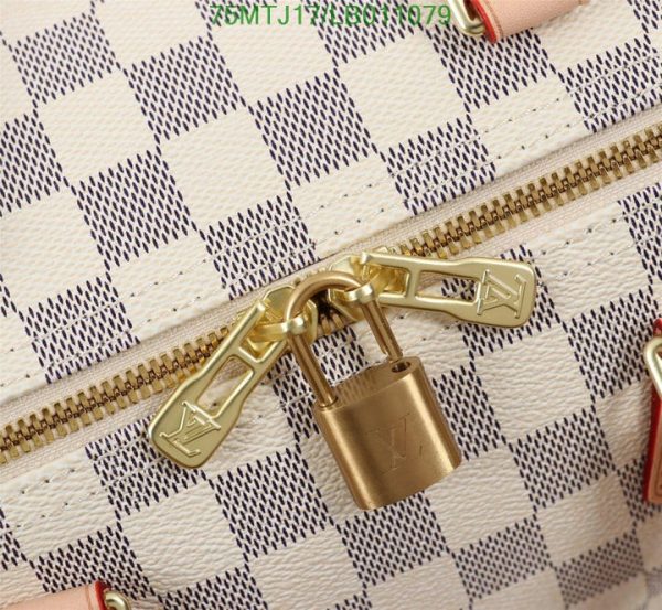 Louis Vuitton AAA+ Replica Damier Ebene Speedy Bandouliere LB01107975961