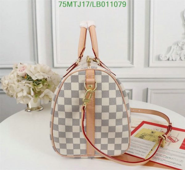 Louis Vuitton AAA+ Replica Damier Ebene Speedy Bandouliere LB01107975961