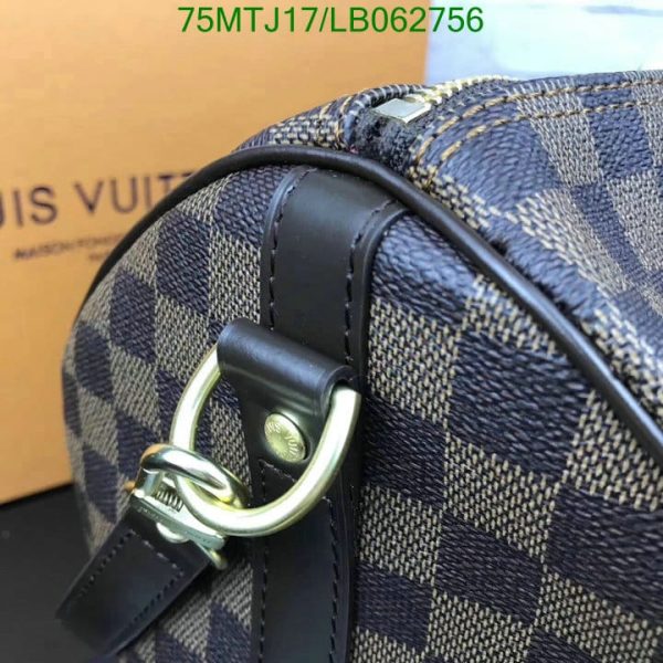 Louis Vuitton AAA+ Replica Damier Ebene Speedy Banduoulier Bag LB06275663782