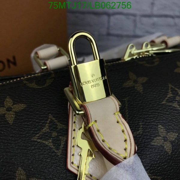 Louis Vuitton AAA+ Replica Damier Ebene Speedy Banduoulier Bag LB06275663782