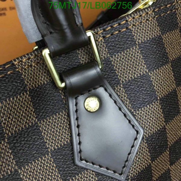 Louis Vuitton AAA+ Replica Damier Ebene Speedy Banduoulier Bag LB06275663782