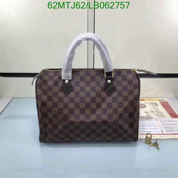 Louis Vuitton AAA+ Replica Damier Ebene Speedy Boston Bag LB06275789354