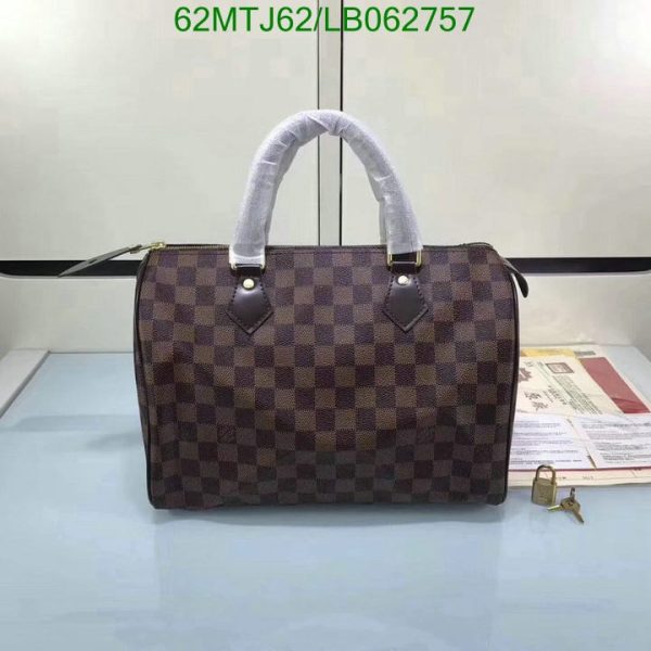 Louis Vuitton AAA+ Replica Damier Ebene Speedy Boston Bag LB06275789354