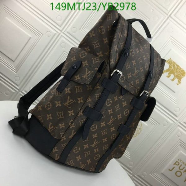 Louis Vuitton AAA+ Replica Damier Graphite Christopher Backpack YB29788963547