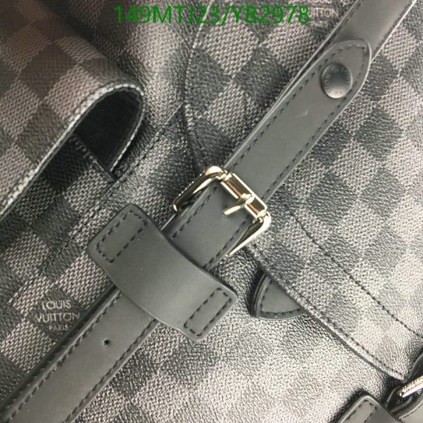 Louis Vuitton AAA+ Replica Damier Graphite Christopher Backpack YB29788963547