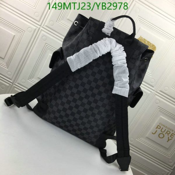 Louis Vuitton AAA+ Replica Damier Graphite Christopher Backpack YB29788963547