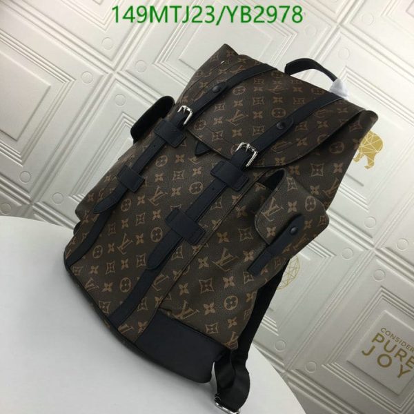 Louis Vuitton AAA+ Replica Damier Graphite Christopher Backpack YB29788963547