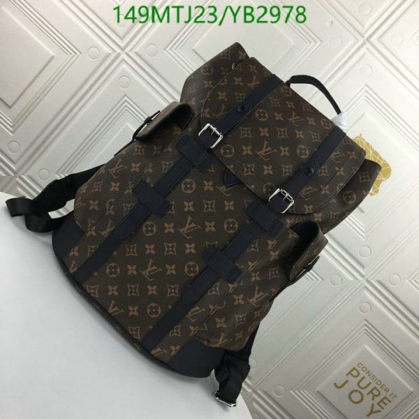 Louis Vuitton AAA+ Replica Damier Graphite Christopher Backpack YB29788963547