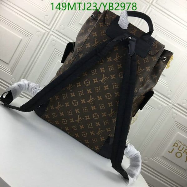 Louis Vuitton AAA+ Replica Damier Graphite Christopher Backpack YB29788963547