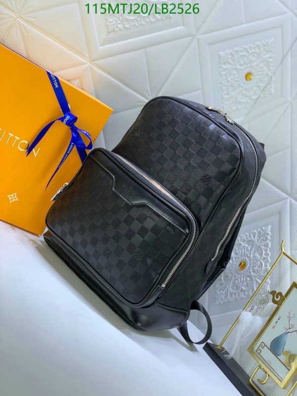 Louis Vuitton AAA+ Replica Damier Graphite Michael Backpack LB25268915736