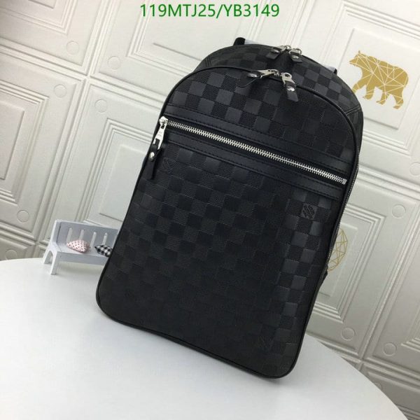 Louis Vuitton AAA+ Replica Damier Graphite Michael Backpack YB31498963584