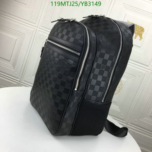 Louis Vuitton AAA+ Replica Damier Graphite Michael Backpack YB31498963584