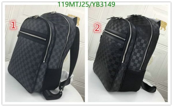 Louis Vuitton AAA+ Replica Damier Graphite Michael Backpack YB31498963584