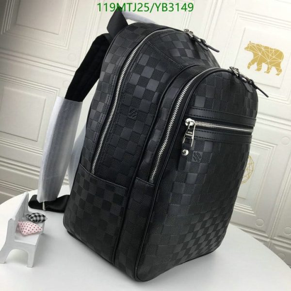 Louis Vuitton AAA+ Replica Damier Graphite Michael Backpack YB31498963584